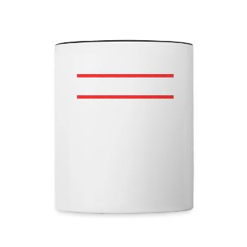 Thüringer Wald - Tasse zweifarbig - Weiß/Schwarz - Vorne