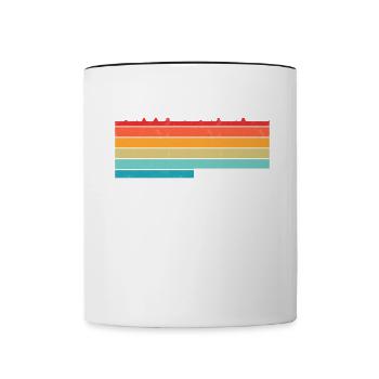 Schwäbische Alb - Tasse zweifarbig - Weiß/Schwarz - Vorne