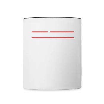 Oberpfälzer Wald - Tasse zweifarbig - Weiß/Schwarz - Vorne