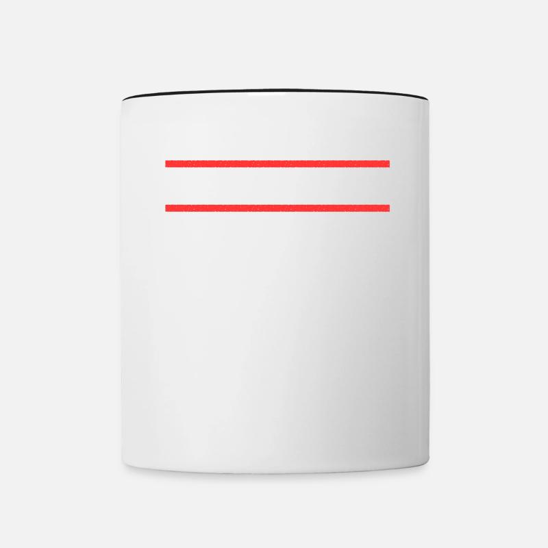 Westerwald - Tasse zweifarbig - Weiß/Schwarz