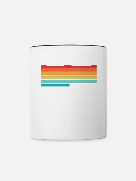 Eifel - Tasse zweifarbig - Weiß/Schwarz