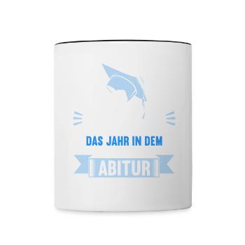 Abitur Young Girls Abitur Abitur 2024 - Contrasting Mug - white/black - Front