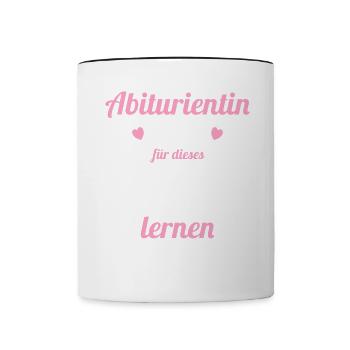 Abitur Young Girls Abitur Abitur 2024 - Contrasting Mug - white/black - Front