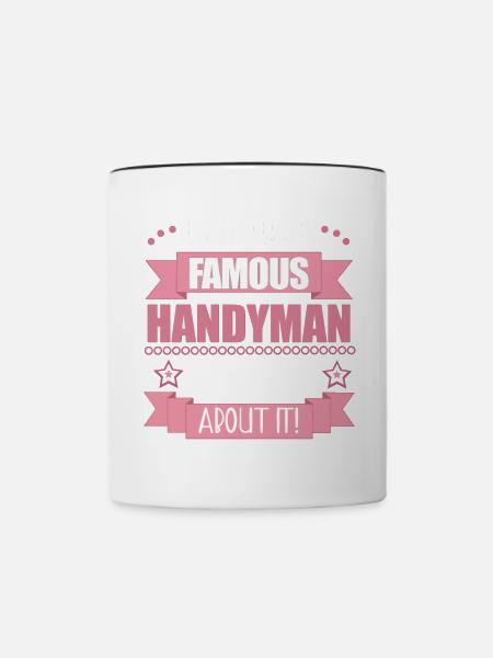 Handwerkerin Beruf Damen Geschenk - Tasse zweifarbig - Weiß/Schwarz