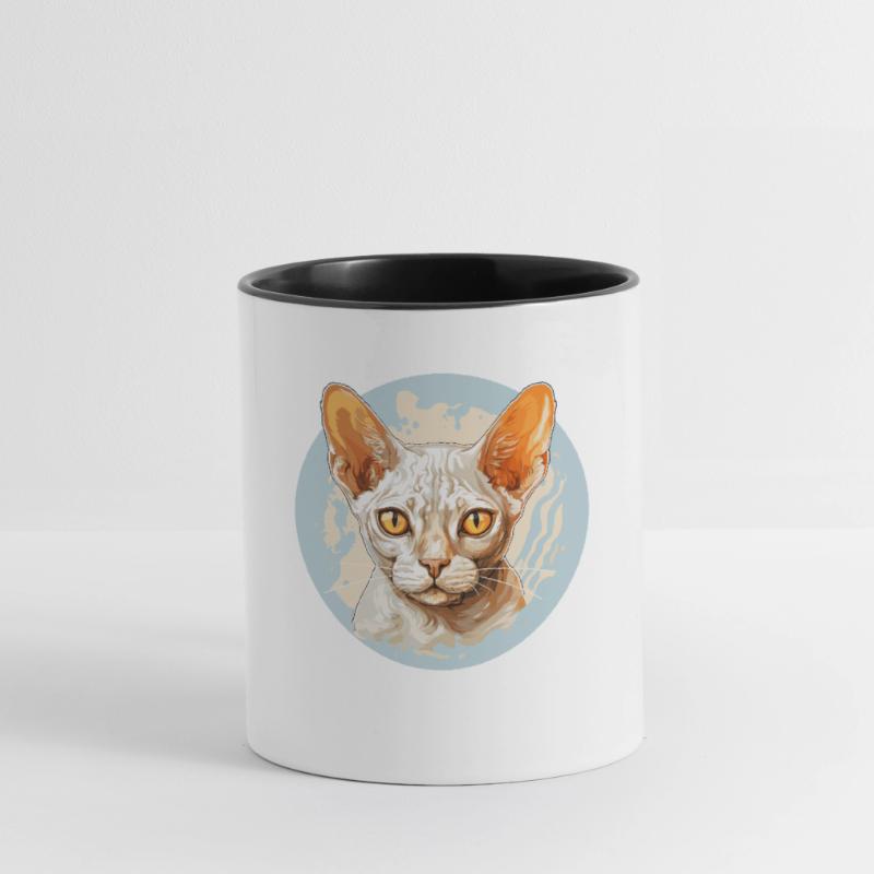 Devon Rex Kitten Devon Rex Cat Contrasting Mug