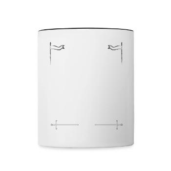 Fais semblant d’être un chevalier médiéval en armure brillante - Mug contrasté - blanc/noir - Devant
