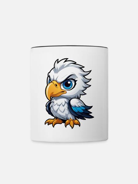 Cheeky Eagle Chick - Tasse zweifarbig - Weiß/Schwarz
