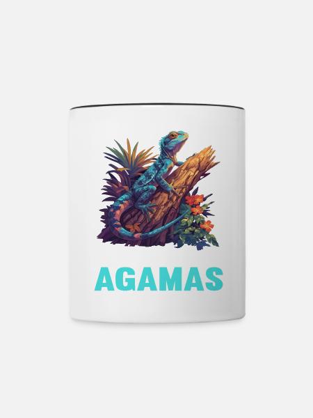 Agamen Agame - Tasse zweifarbig - Weiß/Schwarz