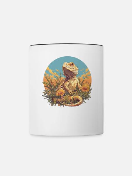 Agamen Agame - Tasse zweifarbig - Weiß/Schwarz