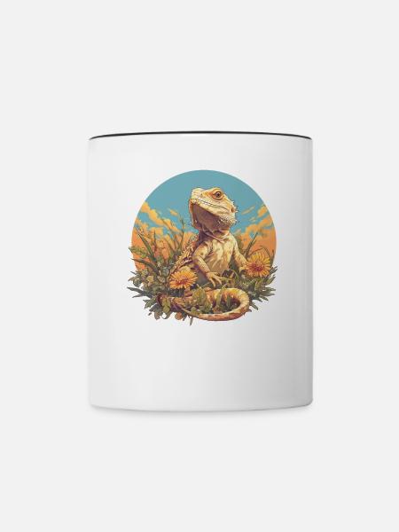 Agamen Agame - Tasse zweifarbig - Weiß/Schwarz