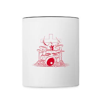 Rock 'n' Roll Music, Dancing, Concert, Festival - Contrasting Mug - white/black - Front