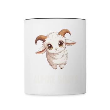 Alpine Goat Mountain Goats Mountain Goat - Contrasting Mug - white/black - Front