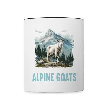 Alpine Goat Mountain Goats Mountain Goat - Contrasting Mug - white/black - Front