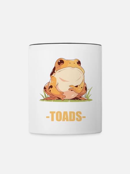 Toad Kröten Kröte - Tasse zweifarbig - Weiß/Schwarz