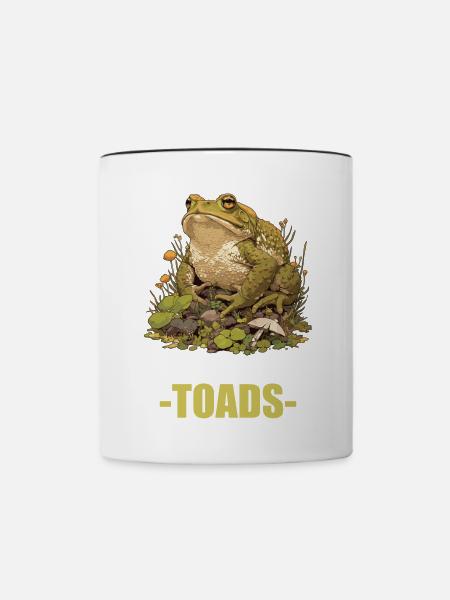 Toad Kröten Kröte - Tasse zweifarbig - Weiß/Schwarz