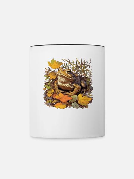 Toad Kröten Kröte - Tasse zweifarbig - Weiß/Schwarz