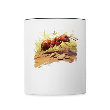 Ant Ameisen Ameise - Tasse zweifarbig - Weiß/Schwarz - Vorne