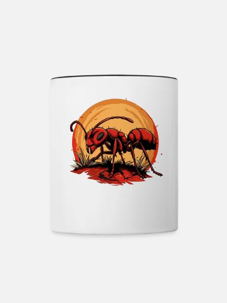 Ant Ameisen Ameise - Tasse zweifarbig - Weiß/Schwarz
