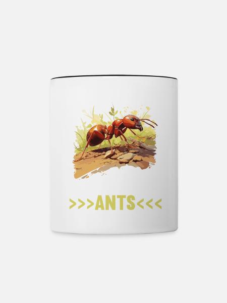 Ant Ameisen Ameise - Tasse zweifarbig - Weiß/Schwarz