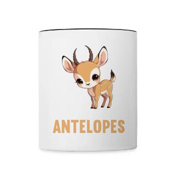 Antelope Antilopen Antilope - Contrasting Mug - white/black - Front