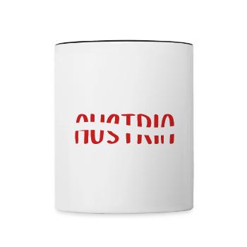 Austria Vacation Eagle Alps Mountains Gift - Contrasting Mug - white/black - Front