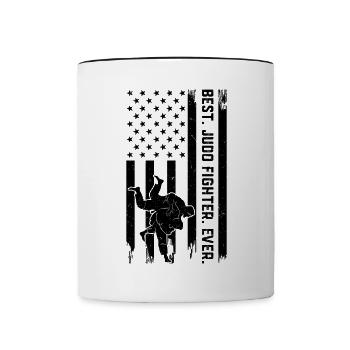 Best Judo Fighter Ever - Judo Fighter - Contrasting Mug - white/black - Front