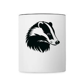 Badger Dachse Dachs - Tasse zweifarbig - Weiß/Schwarz - Vorne