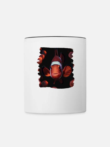 Clownfish Clownfische Clownfisch - Tasse zweifarbig - Weiß/Schwarz