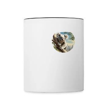 Koalas Koala - Contrasting Mug - white/black - Front