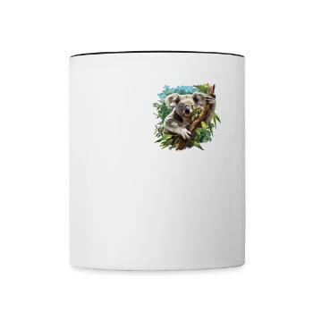 Koalas Koala - Contrasting Mug - white/black - Front