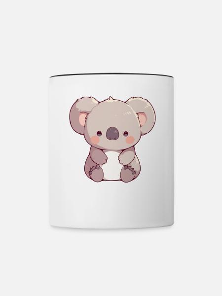 Koalas Koala - Tasse zweifarbig - Weiß/Schwarz