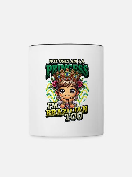 Mädchen Brazilianische Herkunft Brasilien - Tasse zweifarbig - Weiß/Schwarz