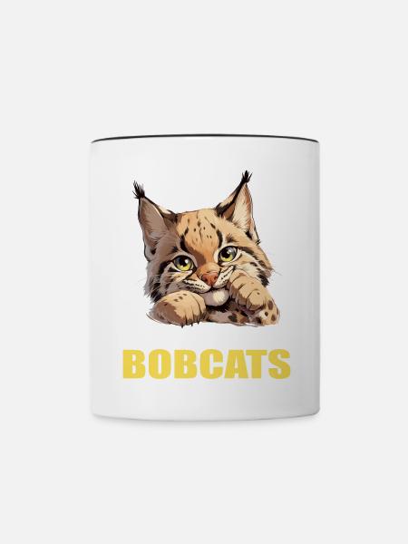 Bobcats Rotluchse Rotluchs Luchs - Tasse zweifarbig - Weiß/Schwarz