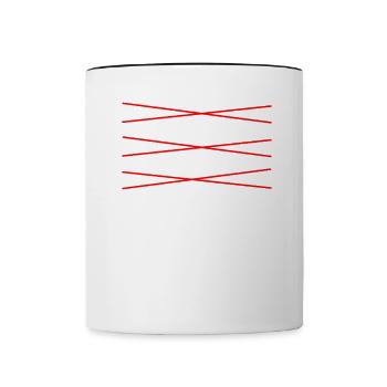 The name has only one correct spelling: - Contrasting Mug - white/black - Front
