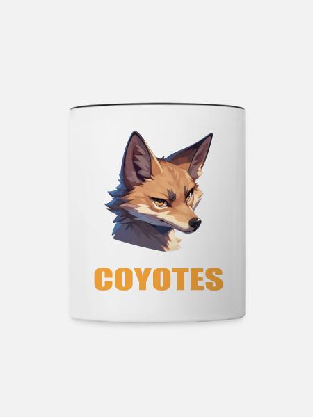 Kojoten Kojote - Tasse zweifarbig - Weiß/Schwarz