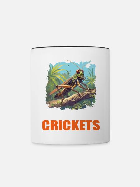 Grillen Grille - Tasse zweifarbig - Weiß/Schwarz