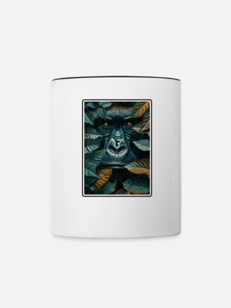 Gorillas Gorilla - Tasse zweifarbig - Weiß/Schwarz