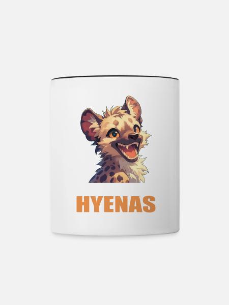 Hyänen Hyäne - Tasse zweifarbig - Weiß/Schwarz