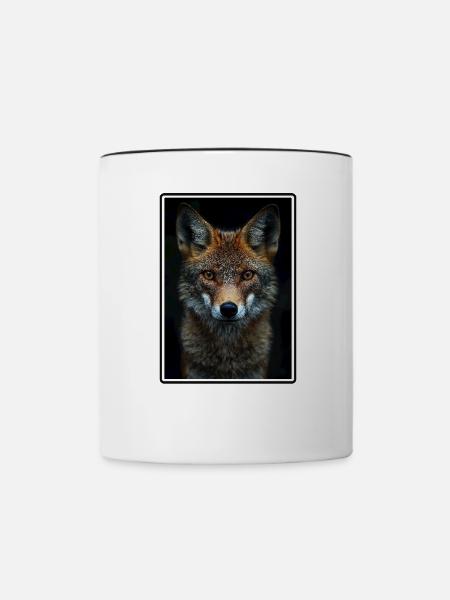 Schakale Schakal - Tasse zweifarbig - Weiß/Schwarz