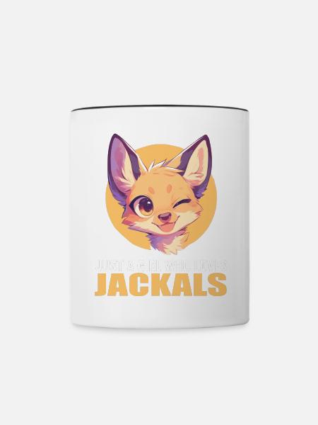 Schakale Schakal - Tasse zweifarbig - Weiß/Schwarz