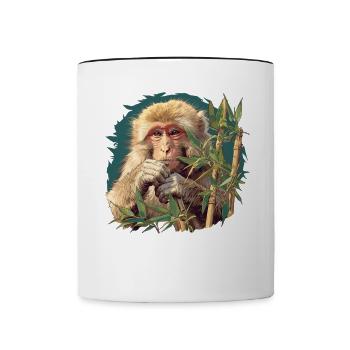 Macaque Macaque - Contrasting Mug - white/black - Front
