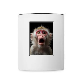 Macaque Macaque - Contrasting Mug - white/black - Front