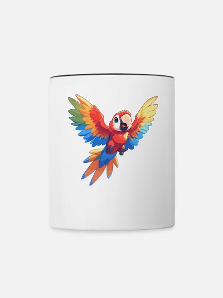 Aras Ara - Tasse zweifarbig - Weiß/Schwarz