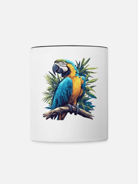 Aras Ara - Tasse zweifarbig - Weiß/Schwarz