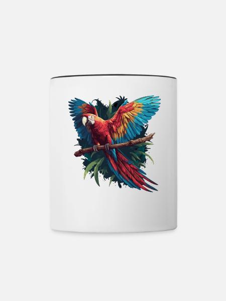 Aras Ara - Tasse zweifarbig - Weiß/Schwarz