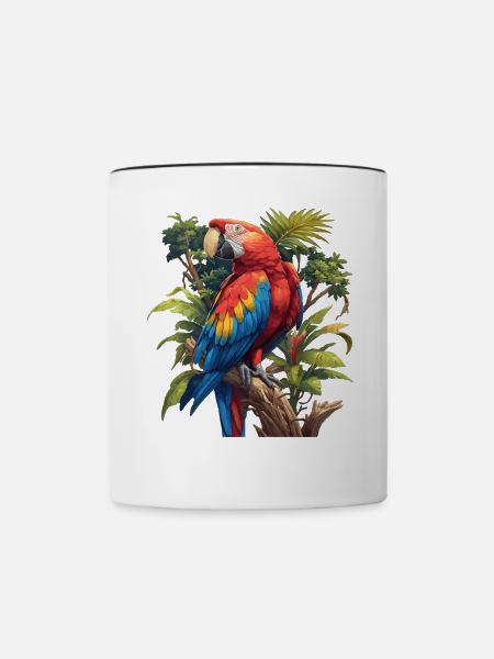 Aras Ara - Tasse zweifarbig - Weiß/Schwarz