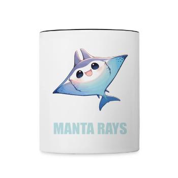 Manta Rays Manta Rays - Contrasting Mug - white/black - Front