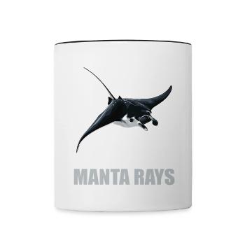 Manta Rays Manta Rays - Contrasting Mug - white/black - Front