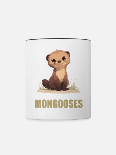 Mungos Mungo - Tasse zweifarbig - Weiß/Schwarz
