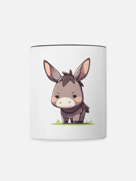 Maultiere Maultier - Tasse zweifarbig - Weiß/Schwarz